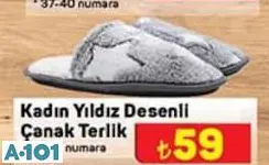 JUNO KADIN YILDIZ DESENLİ ÇANAK TERLİK